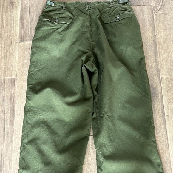 Mens Official Army Wool Field Trousers in Army Green/Olive Size 34" Waist - Picture 3 of 7